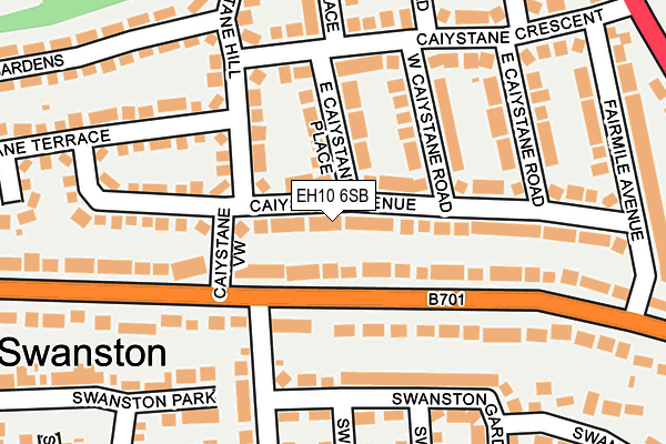 EH10 6SB map - OS OpenMap – Local (Ordnance Survey) EH10 6SB map - OS OpenMap – Local (Ordnance Survey)