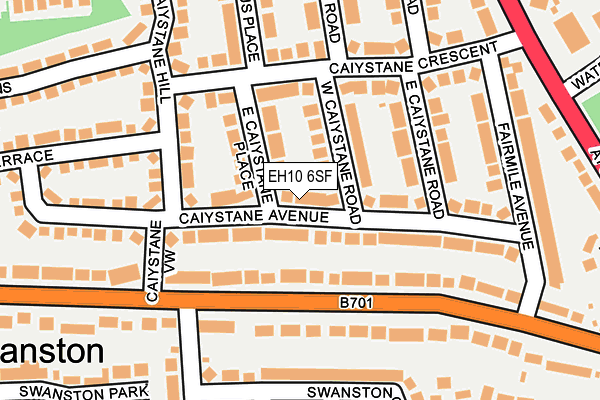 EH10 6SF map - OS OpenMap – Local (Ordnance Survey) EH10 6SF map - OS OpenMap – Local (Ordnance Survey)