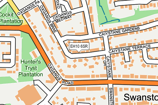 EH10 6SR map - OS OpenMap – Local (Ordnance Survey) EH10 6SR map - OS OpenMap – Local (Ordnance Survey)