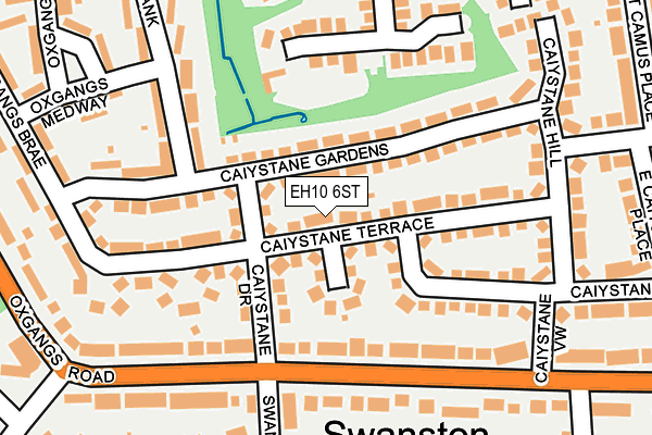 EH10 6ST map - OS OpenMap – Local (Ordnance Survey) EH10 6ST map - OS OpenMap – Local (Ordnance Survey)