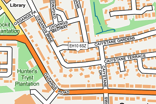 EH10 6SZ map - OS OpenMap – Local (Ordnance Survey) EH10 6SZ map - OS OpenMap – Local (Ordnance Survey)