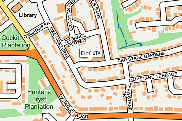 EH10 6TA map - OS OpenMap – Local (Ordnance Survey) EH10 6TA map - OS OpenMap – Local (Ordnance Survey)