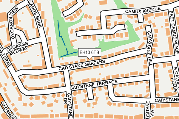 EH10 6TB map - OS OpenMap – Local (Ordnance Survey) EH10 6TB map - OS OpenMap – Local (Ordnance Survey)