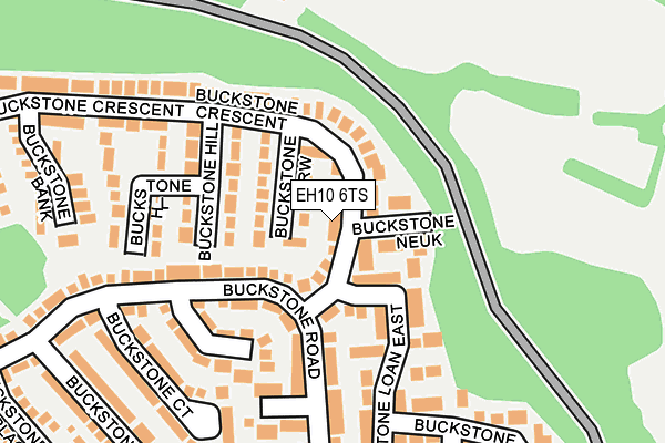 EH10 6TS map - OS OpenMap – Local (Ordnance Survey)