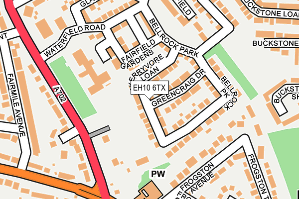 EH10 6TX map - OS OpenMap – Local (Ordnance Survey) EH10 6TX map - OS OpenMap – Local (Ordnance Survey)