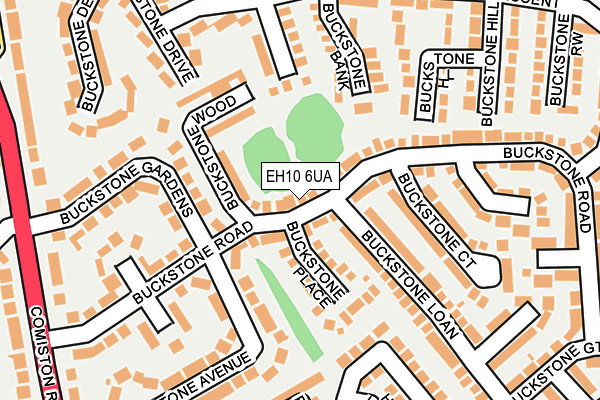 EH10 6UA map - OS OpenMap – Local (Ordnance Survey) EH10 6UA map - OS OpenMap – Local (Ordnance Survey)