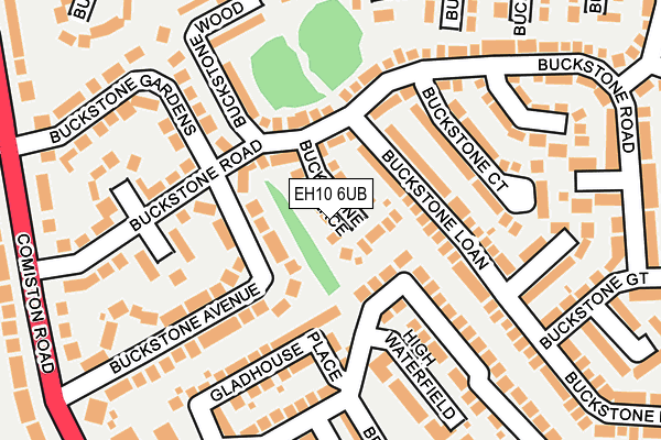 EH10 6UB map - OS OpenMap – Local (Ordnance Survey) EH10 6UB map - OS OpenMap – Local (Ordnance Survey)