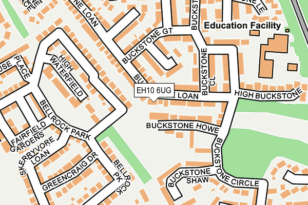 EH10 6UG map - OS OpenMap – Local (Ordnance Survey) EH10 6UG map - OS OpenMap – Local (Ordnance Survey)