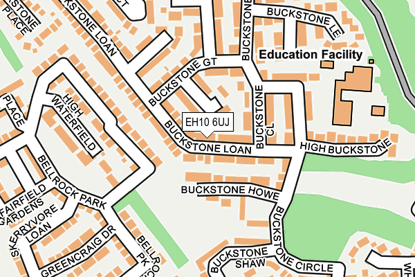 EH10 6UJ map - OS OpenMap – Local (Ordnance Survey)