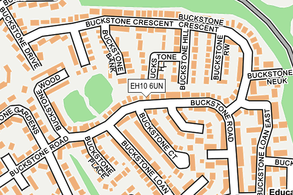 EH10 6UN map - OS OpenMap – Local (Ordnance Survey) EH10 6UN map - OS OpenMap – Local (Ordnance Survey)