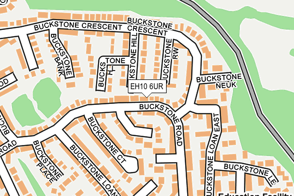 EH10 6UR map - OS OpenMap – Local (Ordnance Survey) EH10 6UR map - OS OpenMap – Local (Ordnance Survey)