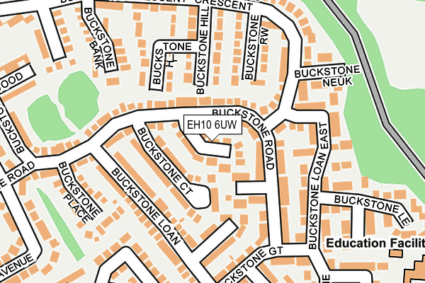 EH10 6UW map - OS OpenMap – Local (Ordnance Survey) EH10 6UW map - OS OpenMap – Local (Ordnance Survey)