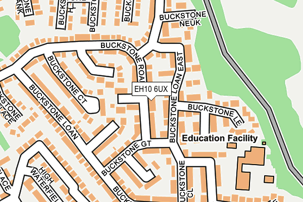 EH10 6UX map - OS OpenMap – Local (Ordnance Survey) EH10 6UX map - OS OpenMap – Local (Ordnance Survey)