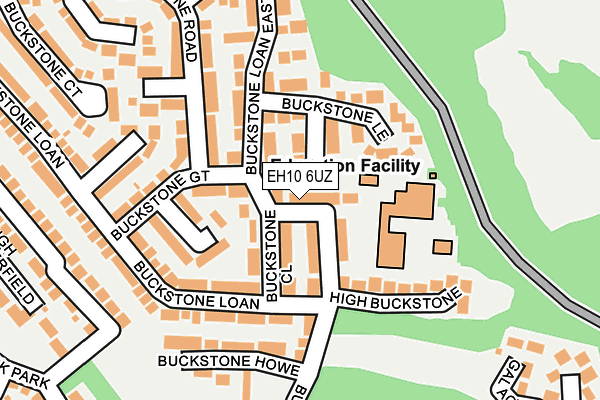 EH10 6UZ map - OS OpenMap – Local (Ordnance Survey) EH10 6UZ map - OS OpenMap – Local (Ordnance Survey)