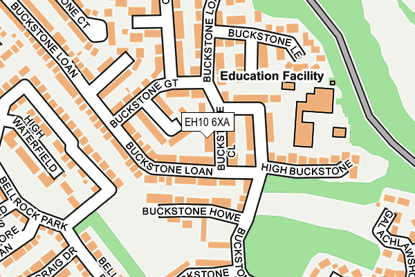 EH10 6XA map - OS OpenMap – Local (Ordnance Survey) EH10 6XA map - OS OpenMap – Local (Ordnance Survey)