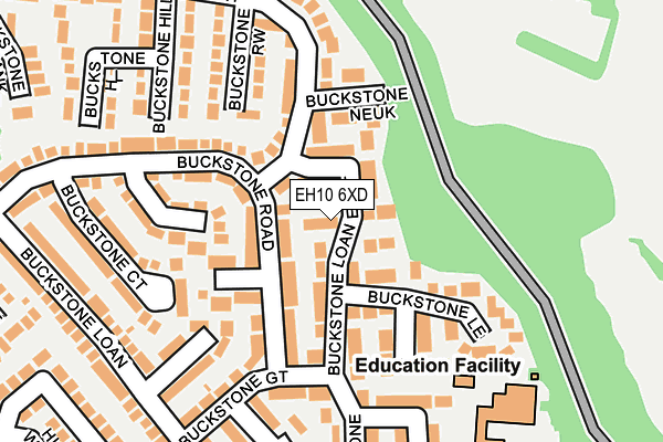 EH10 6XD map - OS OpenMap – Local (Ordnance Survey) EH10 6XD map - OS OpenMap – Local (Ordnance Survey)