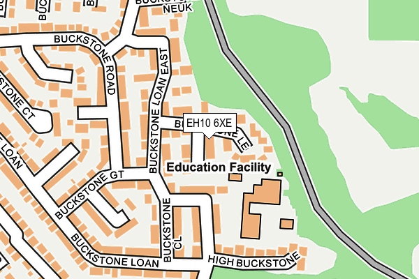 EH10 6XE map - OS OpenMap – Local (Ordnance Survey) EH10 6XE map - OS OpenMap – Local (Ordnance Survey)