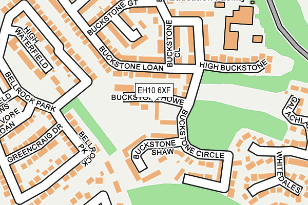 EH10 6XF map - OS OpenMap – Local (Ordnance Survey)