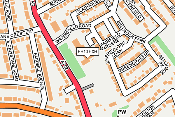 EH10 6XH map - OS OpenMap – Local (Ordnance Survey) EH10 6XH map - OS OpenMap – Local (Ordnance Survey)