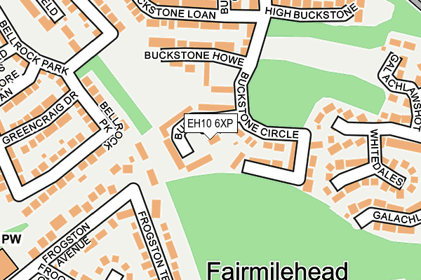 EH10 6XP map - OS OpenMap – Local (Ordnance Survey) EH10 6XP map - OS OpenMap – Local (Ordnance Survey)