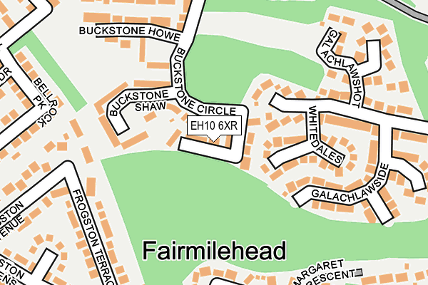 EH10 6XR map - OS OpenMap – Local (Ordnance Survey) EH10 6XR map - OS OpenMap – Local (Ordnance Survey)
