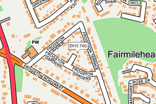 EH10 7AG map - OS OpenMap – Local (Ordnance Survey) EH10 7AG map - OS OpenMap – Local (Ordnance Survey)