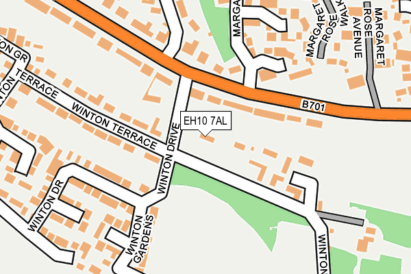EH10 7AL map - OS OpenMap – Local (Ordnance Survey) EH10 7AL map - OS OpenMap – Local (Ordnance Survey)