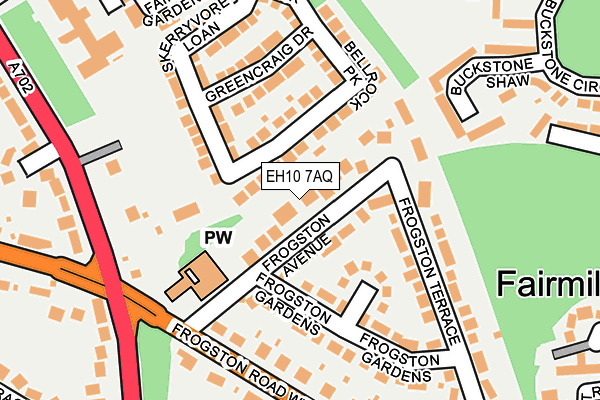 EH10 7AQ map - OS OpenMap – Local (Ordnance Survey) EH10 7AQ map - OS OpenMap – Local (Ordnance Survey)