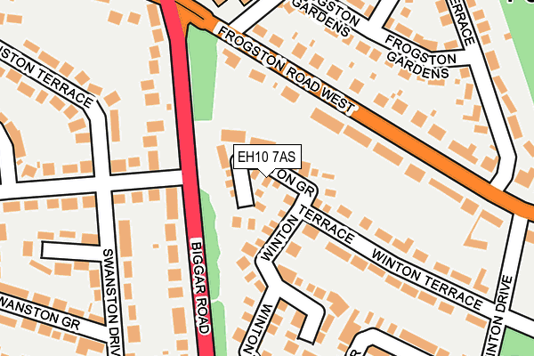 EH10 7AS map - OS OpenMap – Local (Ordnance Survey) EH10 7AS map - OS OpenMap – Local (Ordnance Survey)