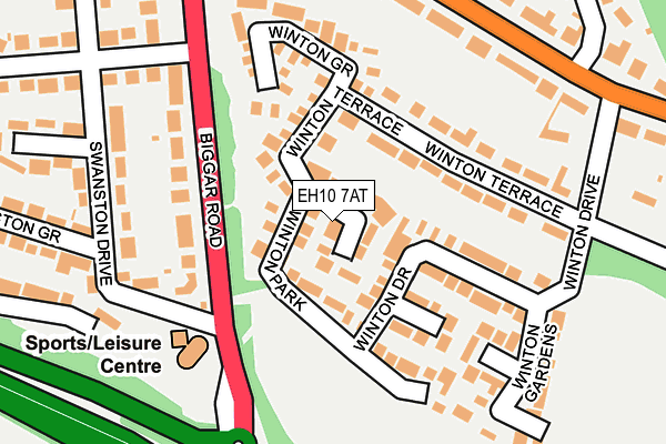 EH10 7AT map - OS OpenMap – Local (Ordnance Survey) EH10 7AT map - OS OpenMap – Local (Ordnance Survey)