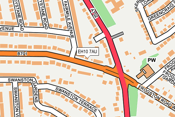 EH10 7AU map - OS OpenMap – Local (Ordnance Survey) EH10 7AU map - OS OpenMap – Local (Ordnance Survey)