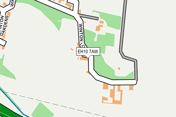 EH10 7AW map - OS OpenMap – Local (Ordnance Survey) EH10 7AW map - OS OpenMap – Local (Ordnance Survey)