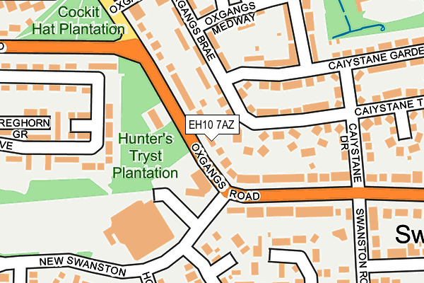 EH10 7AZ map - OS OpenMap – Local (Ordnance Survey) EH10 7AZ map - OS OpenMap – Local (Ordnance Survey)