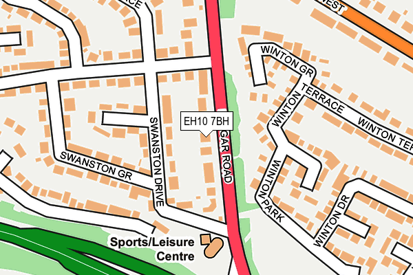 EH10 7BH map - OS OpenMap – Local (Ordnance Survey) EH10 7BH map - OS OpenMap – Local (Ordnance Survey)
