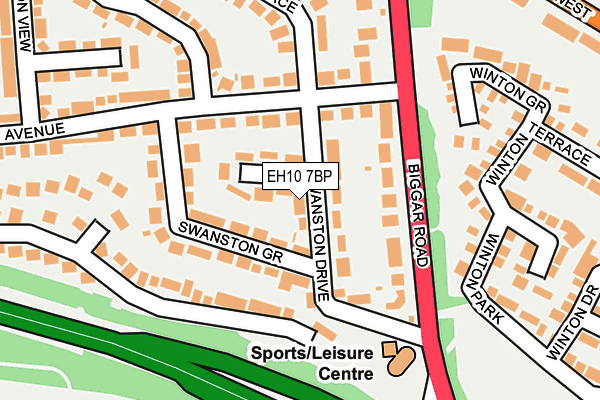 EH10 7BP map - OS OpenMap – Local (Ordnance Survey) EH10 7BP map - OS OpenMap – Local (Ordnance Survey)