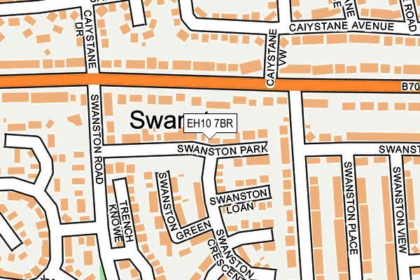 EH10 7BR map - OS OpenMap – Local (Ordnance Survey)