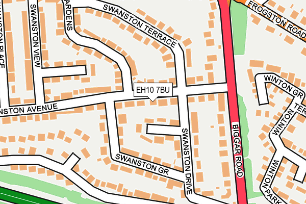EH10 7BU map - OS OpenMap – Local (Ordnance Survey) EH10 7BU map - OS OpenMap – Local (Ordnance Survey)