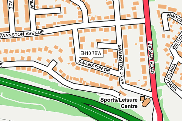 EH10 7BW map - OS OpenMap – Local (Ordnance Survey) EH10 7BW map - OS OpenMap – Local (Ordnance Survey)
