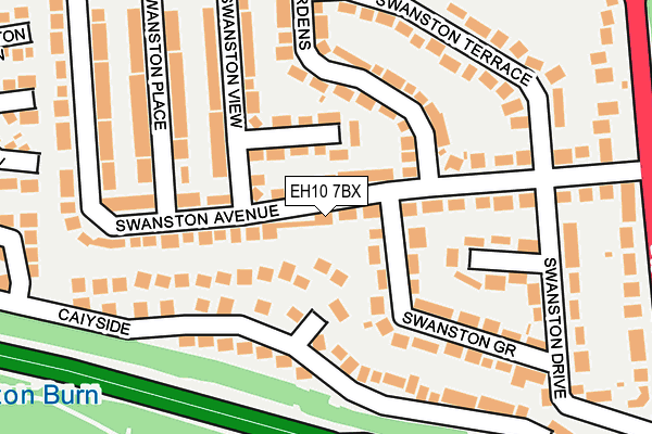 EH10 7BX map - OS OpenMap – Local (Ordnance Survey) EH10 7BX map - OS OpenMap – Local (Ordnance Survey)