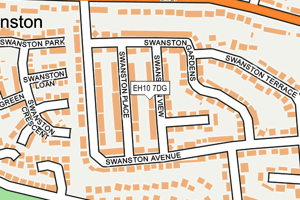 EH10 7DG map - OS OpenMap – Local (Ordnance Survey) EH10 7DG map - OS OpenMap – Local (Ordnance Survey)