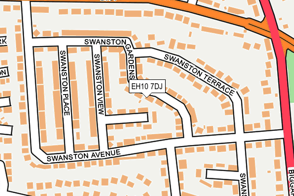 EH10 7DJ map - OS OpenMap – Local (Ordnance Survey) EH10 7DJ map - OS OpenMap – Local (Ordnance Survey)