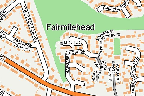 EH10 7ER map - OS OpenMap – Local (Ordnance Survey) EH10 7ER map - OS OpenMap – Local (Ordnance Survey)