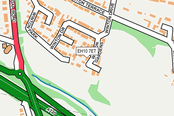 EH10 7ET map - OS OpenMap – Local (Ordnance Survey) EH10 7ET map - OS OpenMap – Local (Ordnance Survey)