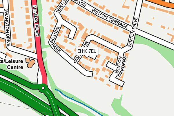 EH10 7EU map - OS OpenMap – Local (Ordnance Survey) EH10 7EU map - OS OpenMap – Local (Ordnance Survey)