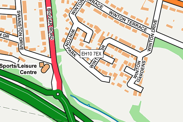 EH10 7EX map - OS OpenMap – Local (Ordnance Survey) EH10 7EX map - OS OpenMap – Local (Ordnance Survey)