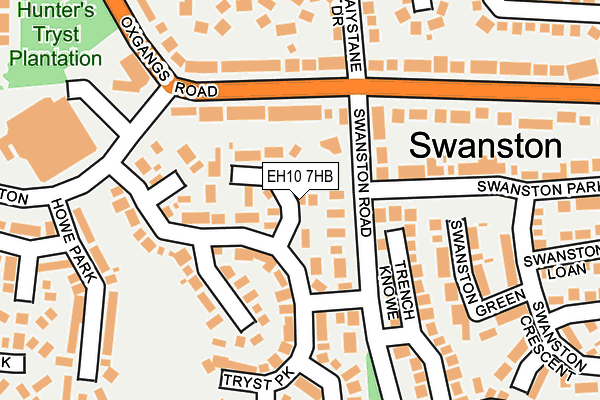 EH10 7HB map - OS OpenMap – Local (Ordnance Survey)