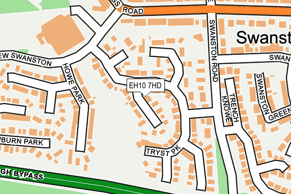 EH10 7HD map - OS OpenMap – Local (Ordnance Survey) EH10 7HD map - OS OpenMap – Local (Ordnance Survey)
