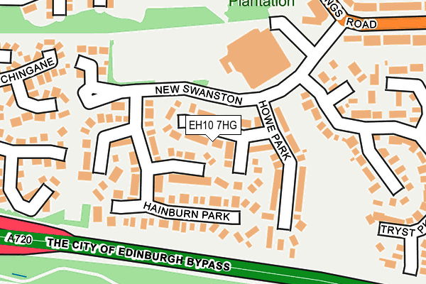 EH10 7HG map - OS OpenMap – Local (Ordnance Survey) EH10 7HG map - OS OpenMap – Local (Ordnance Survey)
