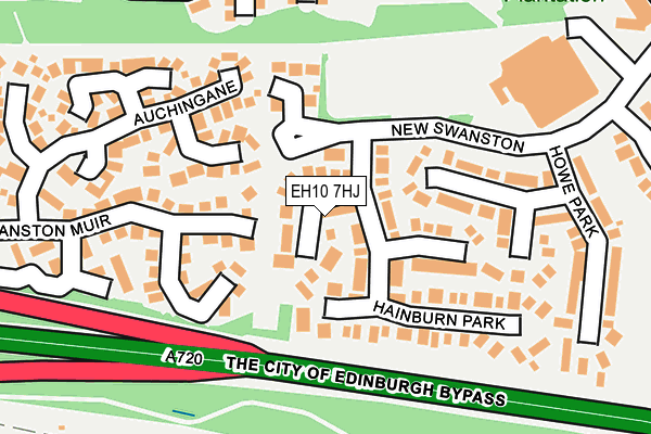 EH10 7HJ map - OS OpenMap – Local (Ordnance Survey)