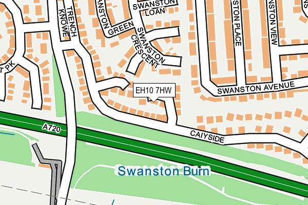 EH10 7HW map - OS OpenMap – Local (Ordnance Survey) EH10 7HW map - OS OpenMap – Local (Ordnance Survey)